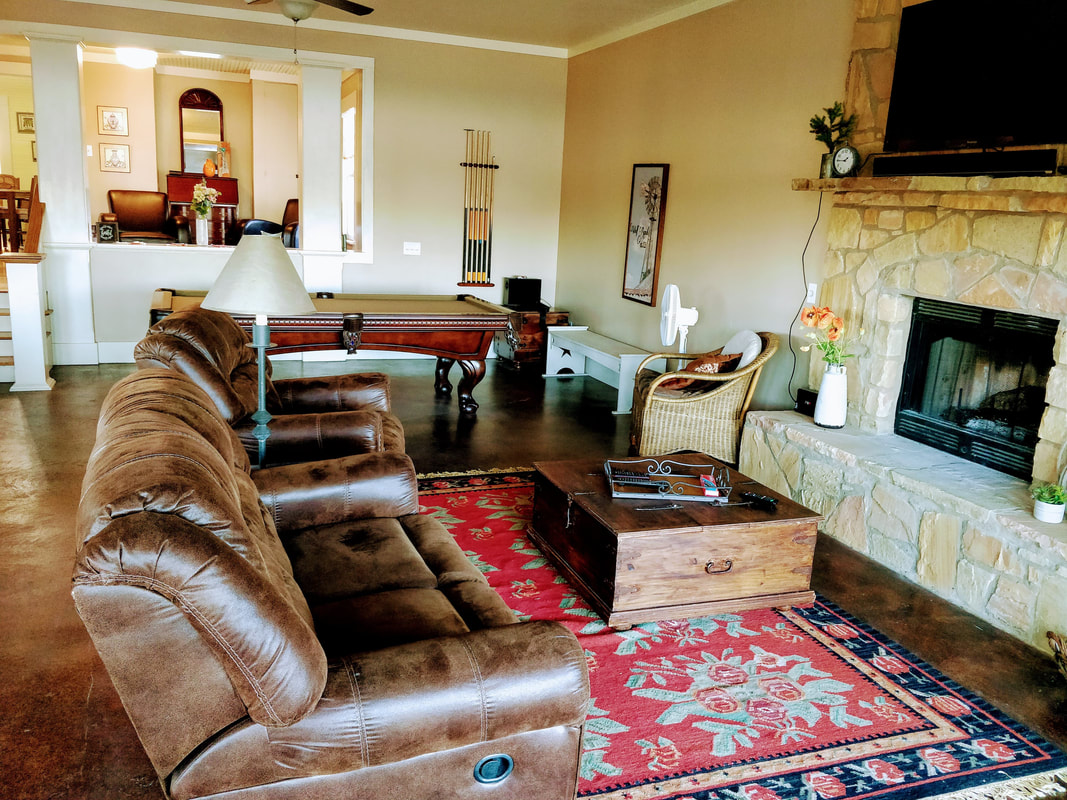 Wolf Ranch lodge gathering space